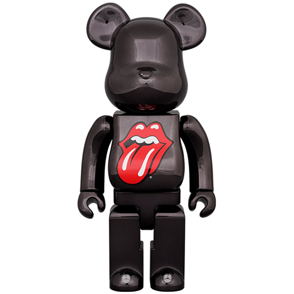 現貨】BE@RBRICK The Rolling Stones L&T BLACK CRM Ver 100％&400